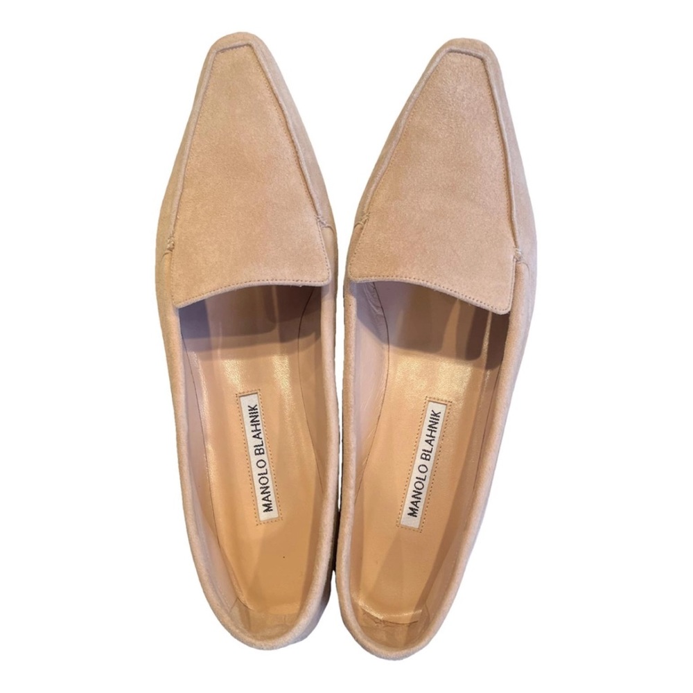Manolo Blahnik Suède Pitaneta loafers - 40 - NIB